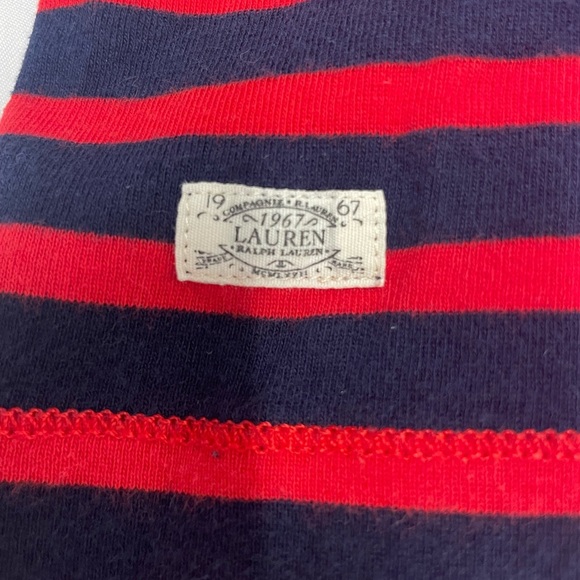 Ralph Lauren Red and Navy blue Short Sleeve Tee womens size XL - Picture 4 of 4